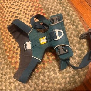 RuffWear Blue and Black Dog Harness size small